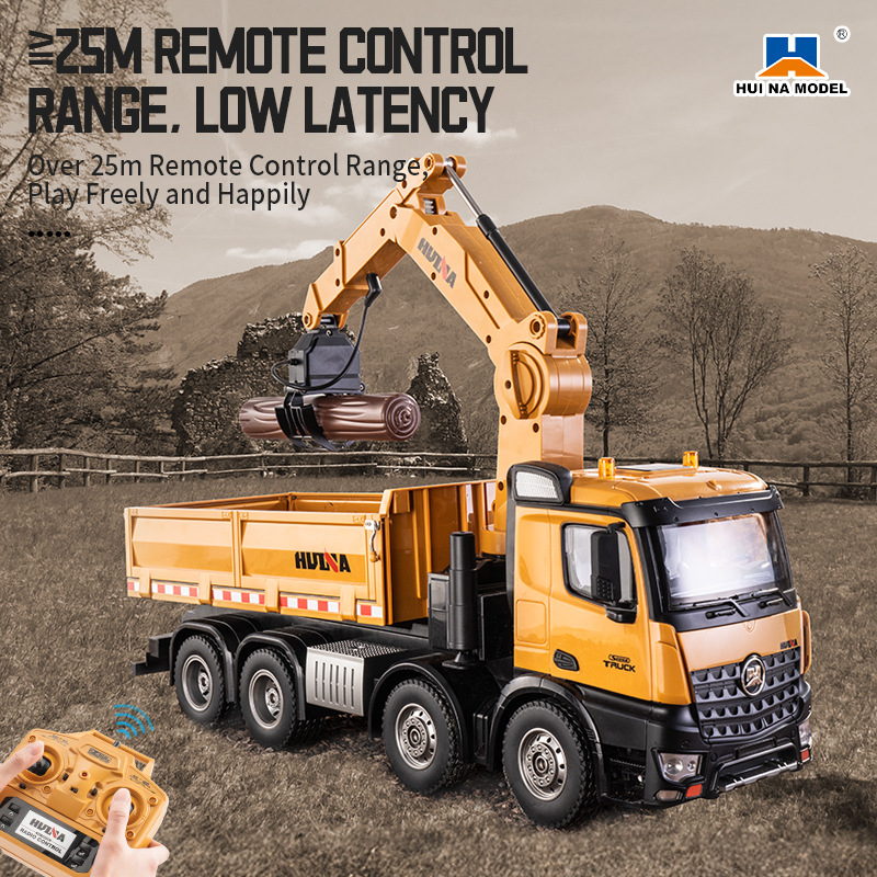 Kids Toys Channel - Huina 1538 RC Dump Truck 1:14
