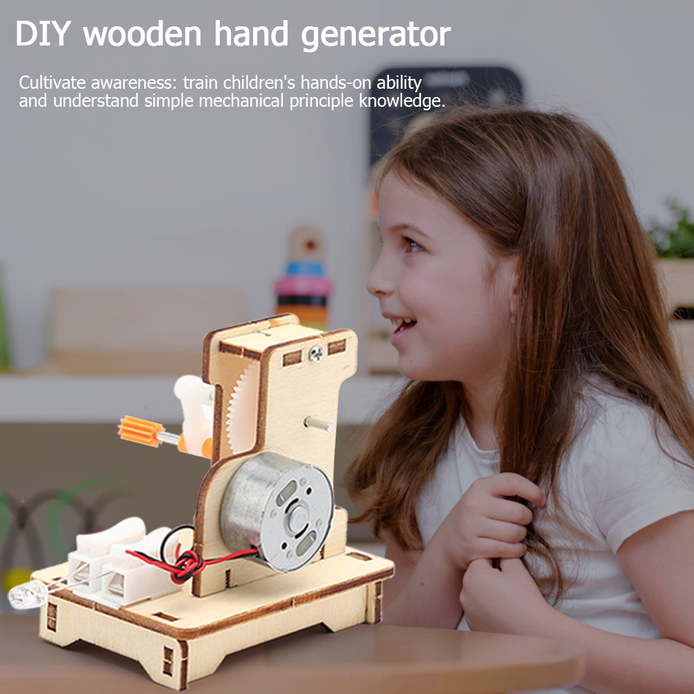 Kids DIY Wooden Hand Cranked G - Kids Toys Quotes recension och pris