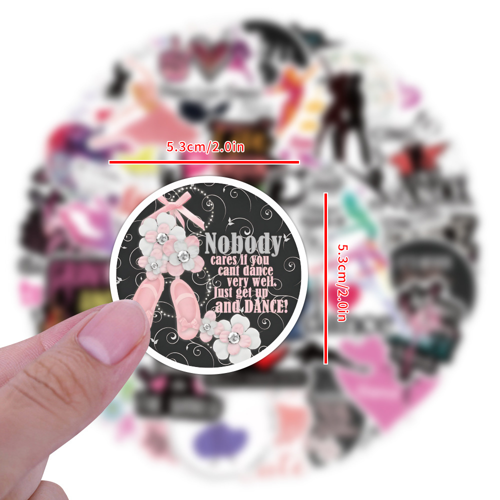 60PCS No RepeatDance Stickers  - Kids Toys Quotes recension och pris