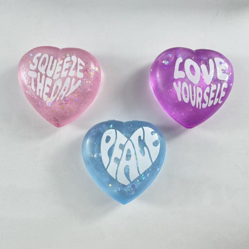 【M】Glitter Heart Shaped Squeez - Kids Toys Quotes recension och pris