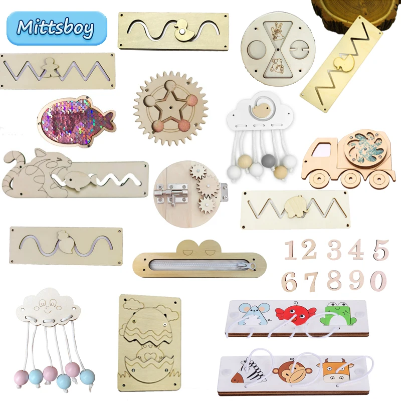 DIY Busy Board Montessori Educ - Kids Zipper Toys recension och pris