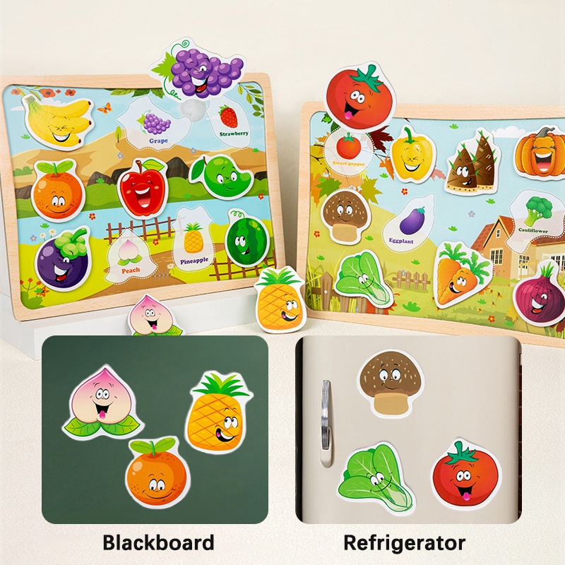 2-In-1 Magnetic Puzzle Board - - Magnetic Drawing Board recension och pris