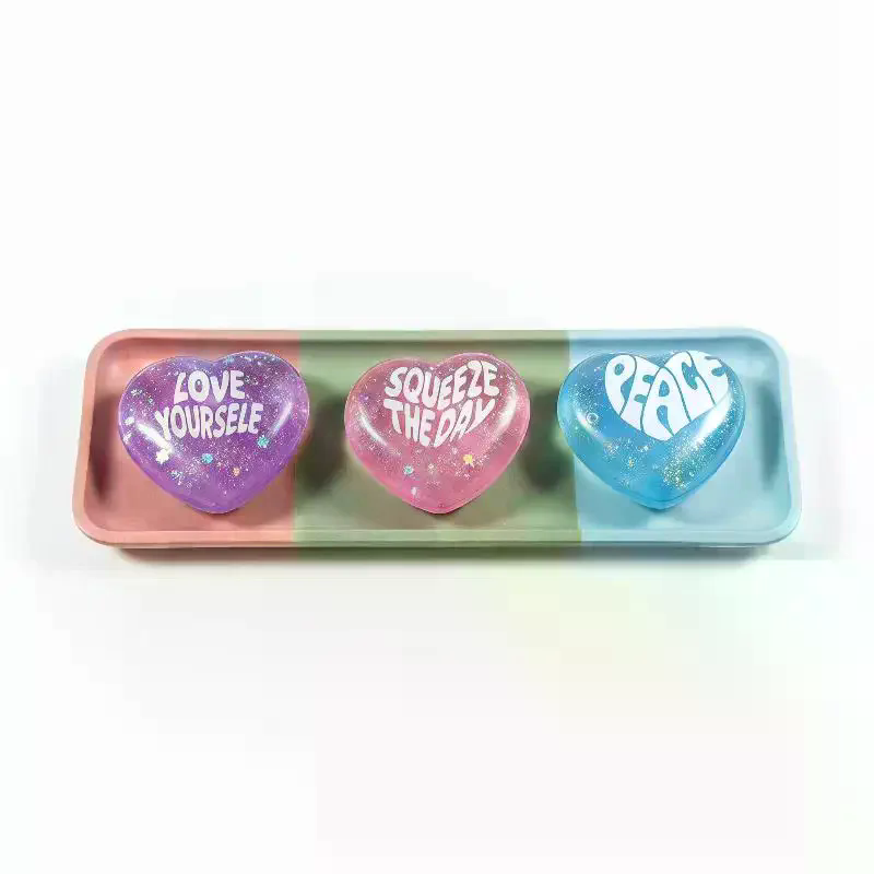 Soft Glitter Heart Squeeze Toy - Kids Toys Quotes recension och pris