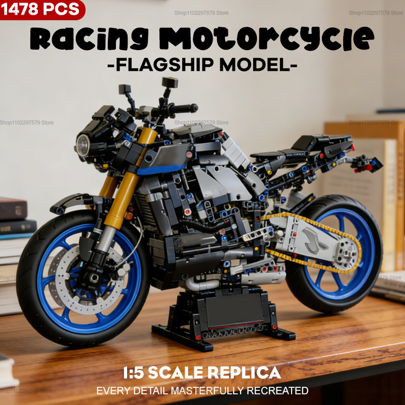 1478pcs Racing Motorcycle Buil - Kids Toys Delivery Today recension och pris