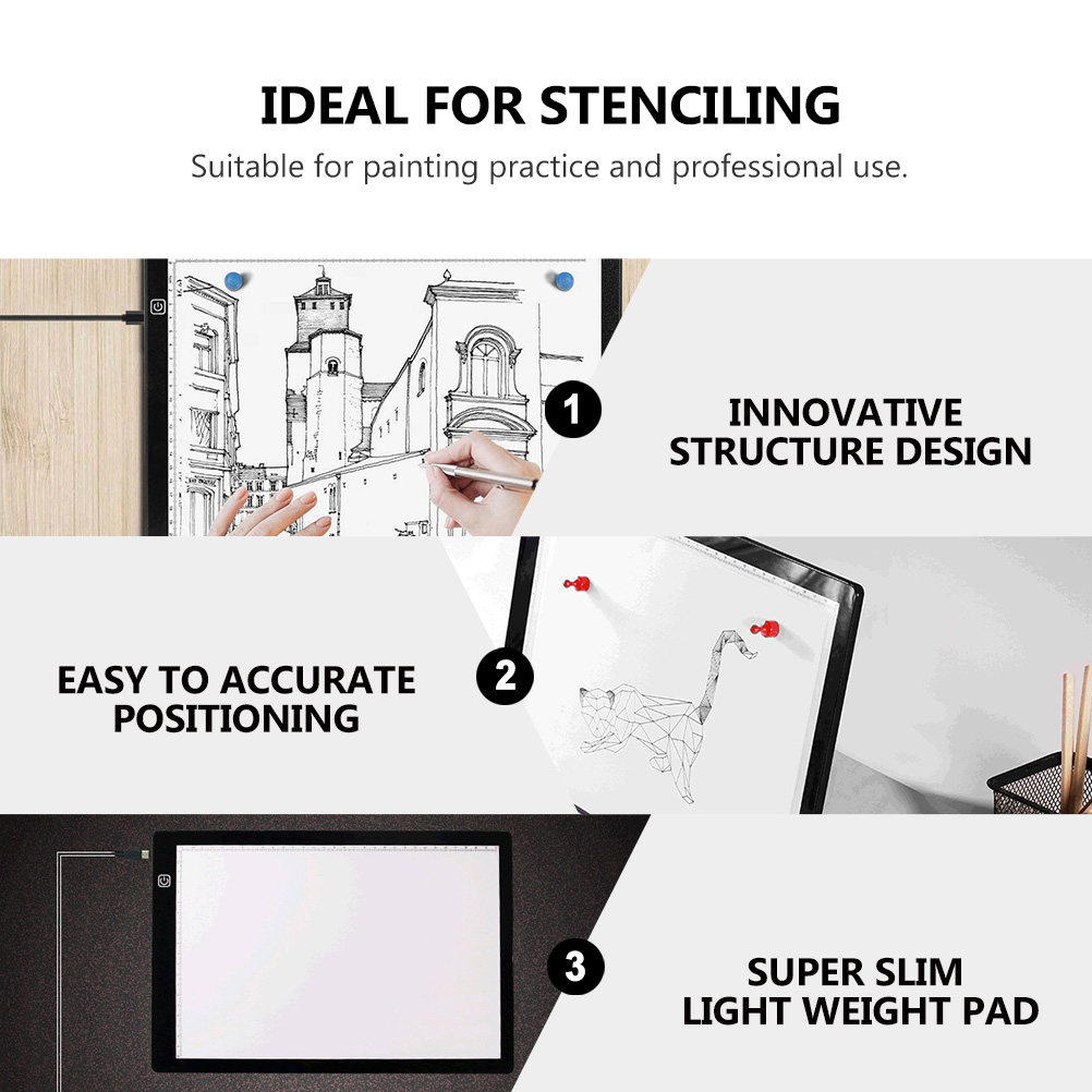 A4 LED Light Box Tracing Board - Magnetic Drawing Board recension och pris